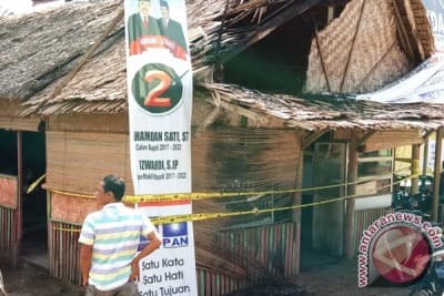 Posko paslon Bupati Aceh Tamiang dibakar OTK