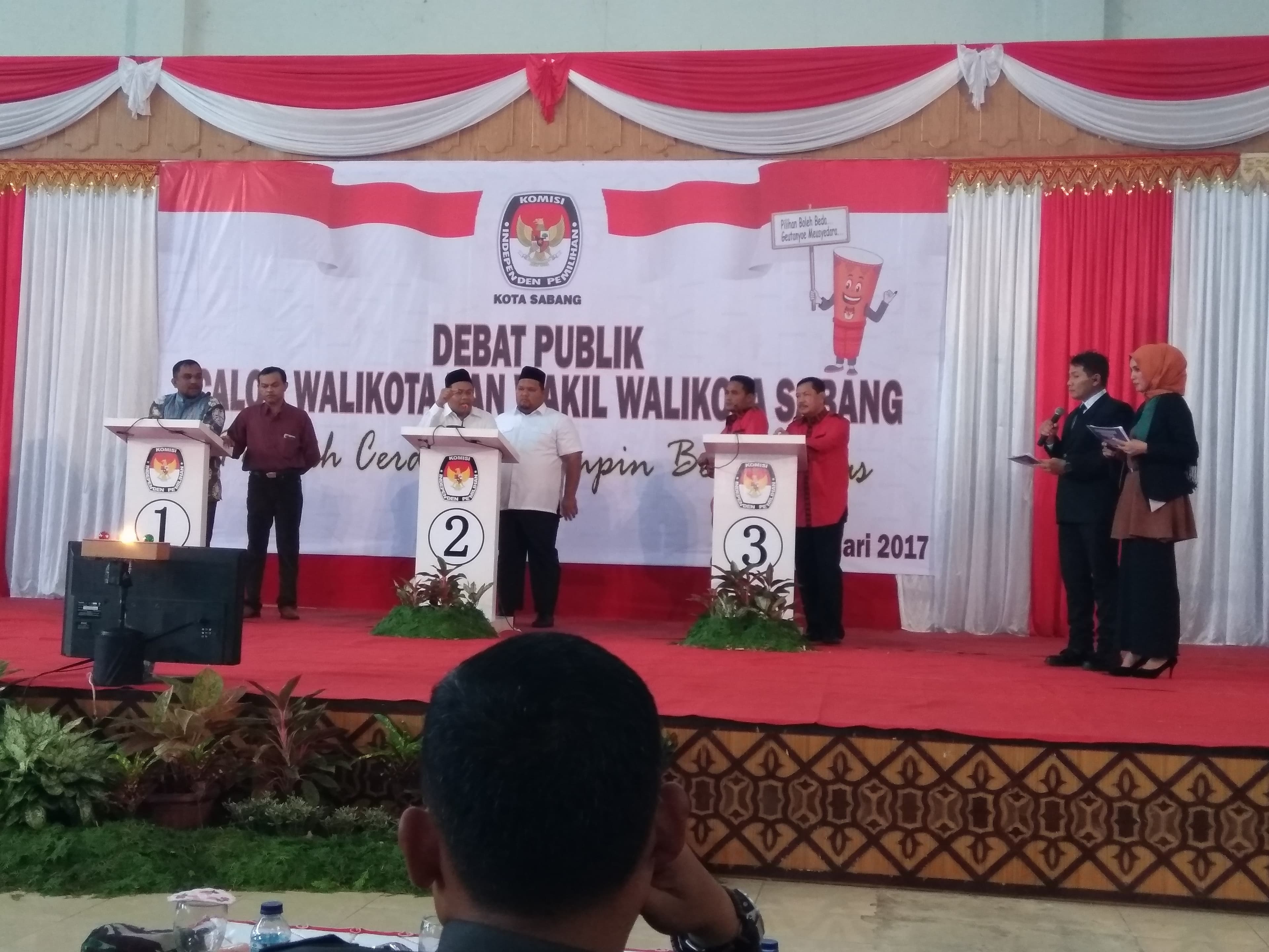 Gelar debat, paslon walikota sabang beradu program