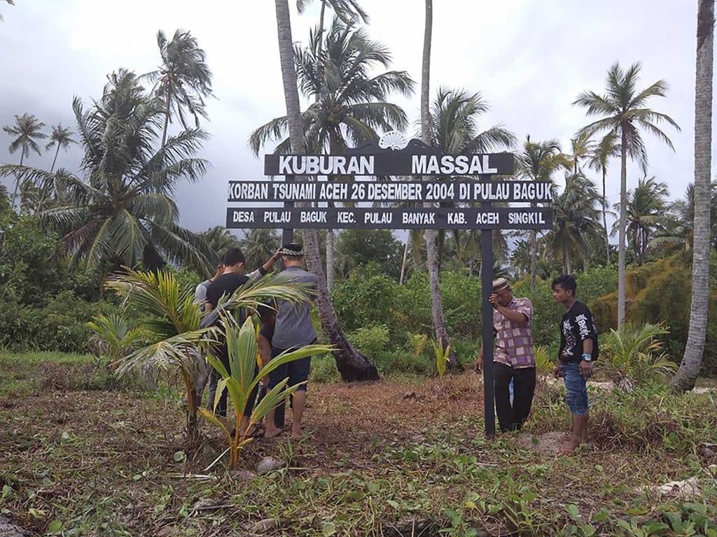 Sisi lain Pulau Baguk yang dijadikan kuburan massal korban tsunami Aceh