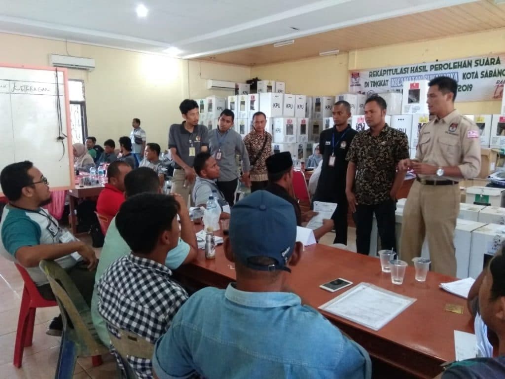 Partisipasi Pemilih di Sabang Meningkat, Capai 89 Persen