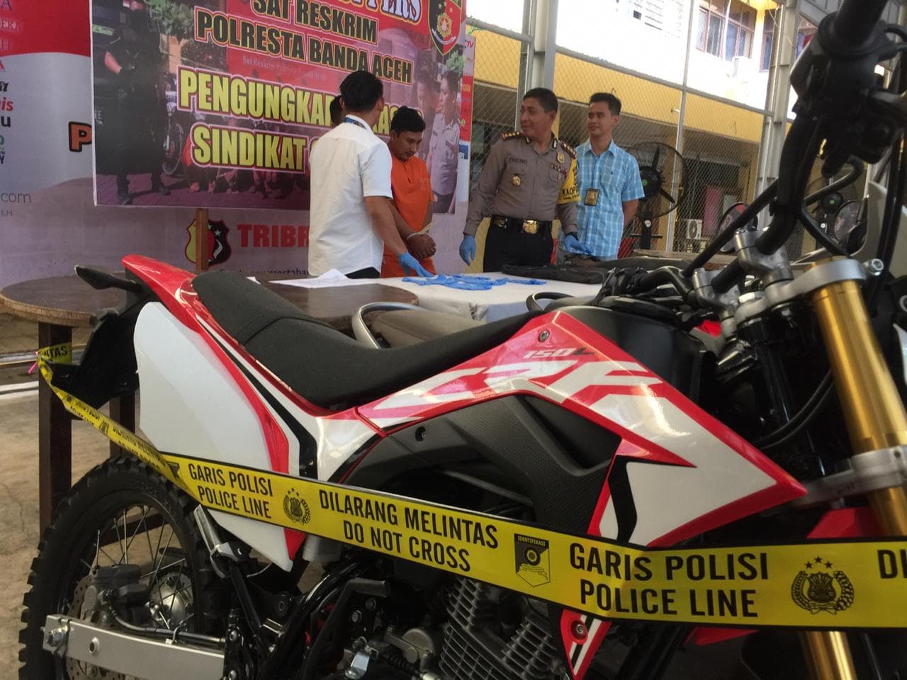 Dua Pemuda Binjai Gasak 2 Honda CRF di Banda Aceh