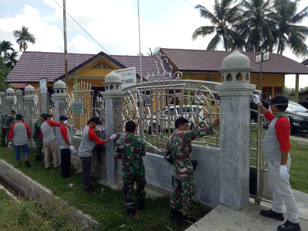 PT PHE NSB Bantu Pembangunan Meunasah di Nibong Baroh