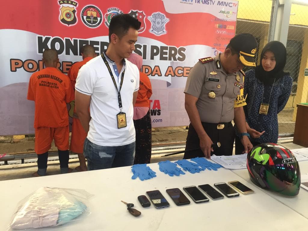 Pasutri Nekat Curi Hp di Banda Aceh Untuk Main Judi