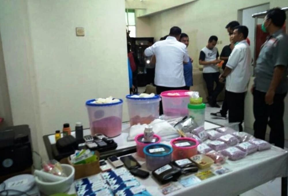 Polisi Bongkar Pabrik Ekstasi Palsu di Lhokseumawe