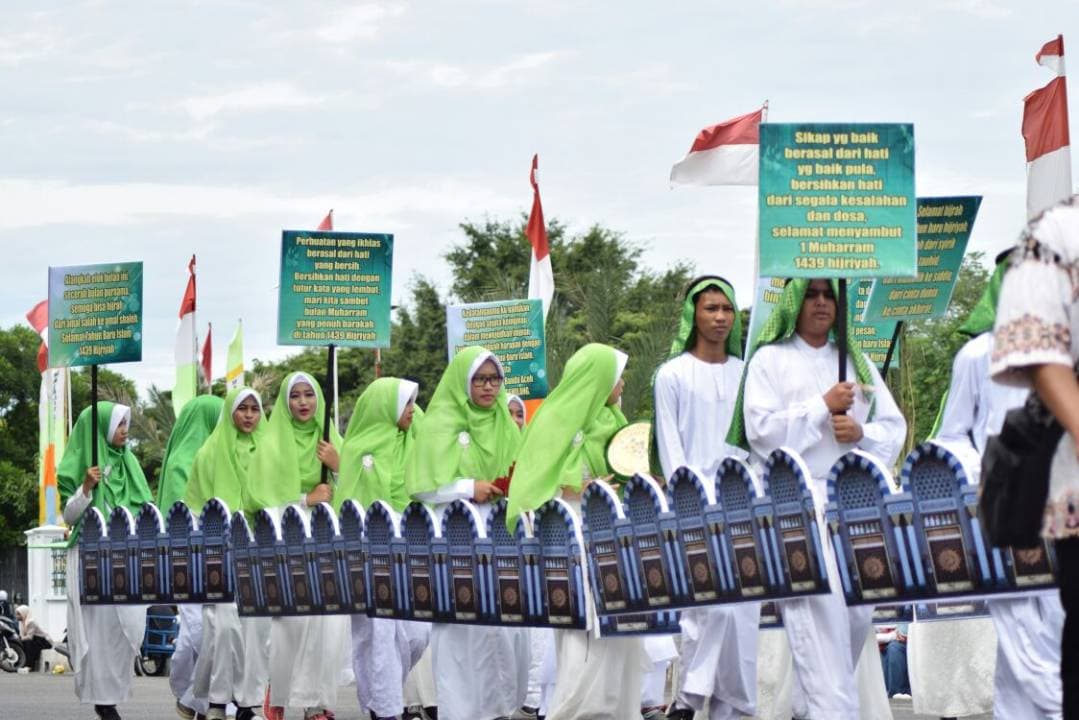 Pawai Karnaval Sambut Tahun Baru Islam di Banda Aceh