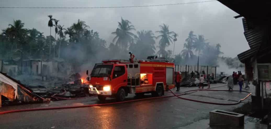 19 Unit Ruko di Aceh Utara Hangus Terbakar