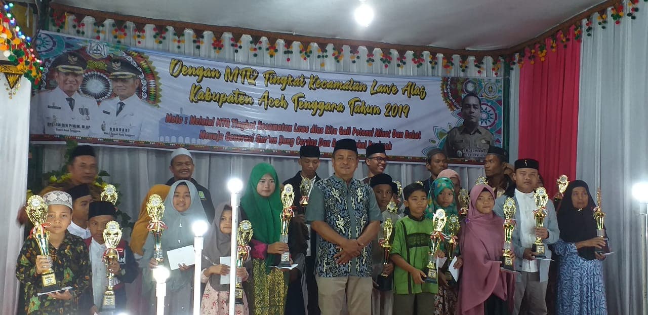 Desa Kute Batu I Raih Juara Umum MTQ Tingkat Kecamatan Lawe Alas