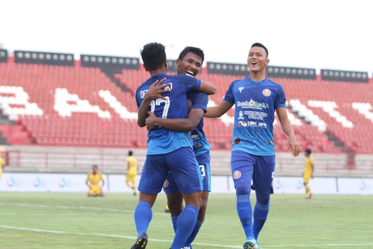 FOTO| Menang Dramatis, Persiraja Promosi ke Liga 1 Usai Kalahkan Sriwijaya