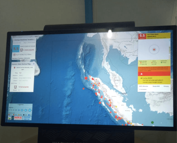 Gempa 5,5 SR Guncang Banda Aceh