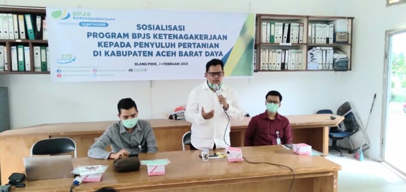 BPJS Ketenagakerjaan Sosialisasi Pentingnya Jaminan Sosial Untuk Petani di Abdya