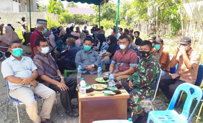 Dandim Abdya Tinjau Vaksinasi di Desa Padang Baru
