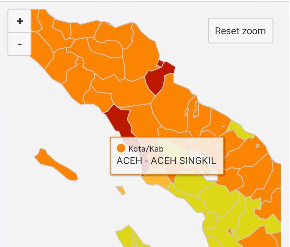 Aceh Singkil Bebas dari Zona Merah Covid-19