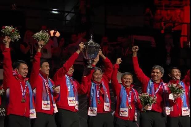 Kalahkan China, Indonesia Juara Thomas Cup