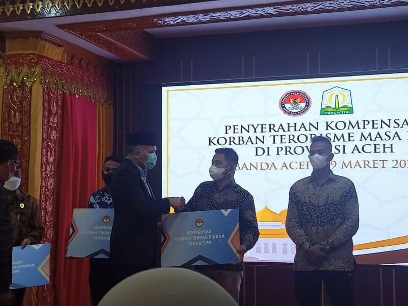 Sembilan Korban Terorisme di Aceh Dapat Kompensasi Rp 1,1 Miliar