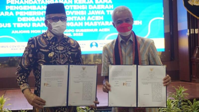 Nova dan Ganjar Teken Kerja Sama Pengembangan Potensi Daerah