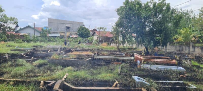 Lahan Kuburan di Jeulingke Banda Aceh Terbakar