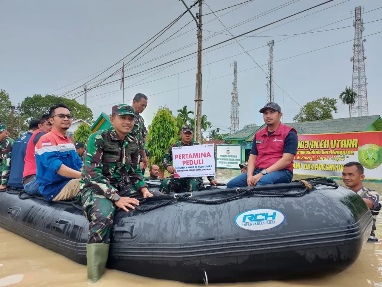 Pertamina Sumbagut Salurkan Bantuan Korban Banjir di Aceh Utara