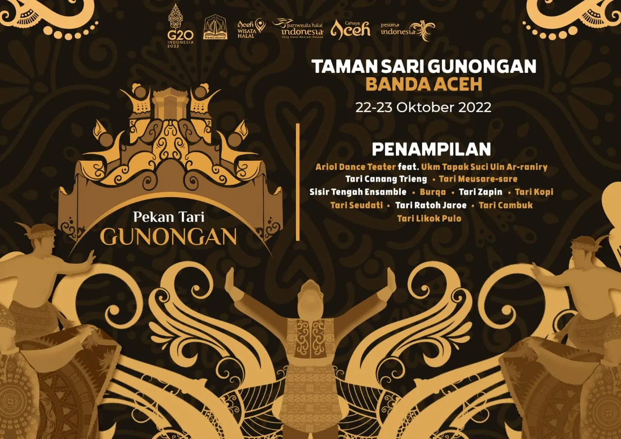 Belasan Sanggar akan Tampilkan Tari Kreasi Aceh di Pekan Tari Gunongan