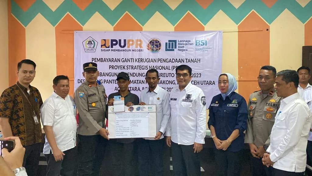 Warga yang Tanahnya Dipakai Untuk Bendungan Keureuto Dapat Ganti Rugi Rp 3,4 M