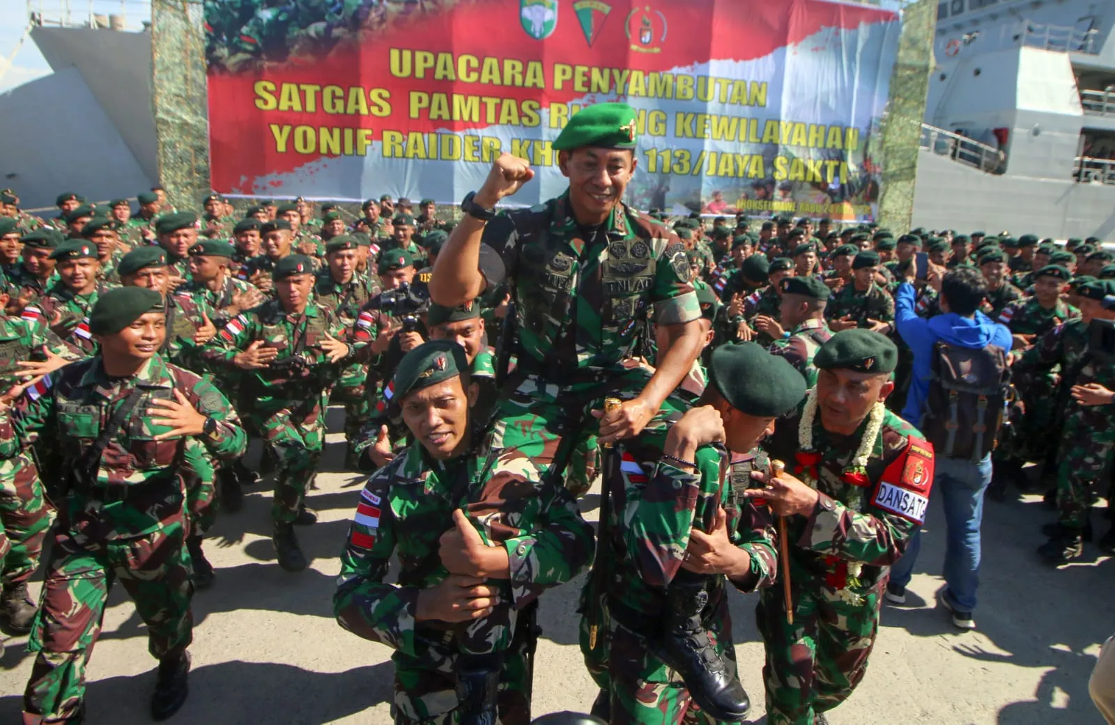 Pangdam IM Sambut Kepulangan Prajurit TNI dari Papua