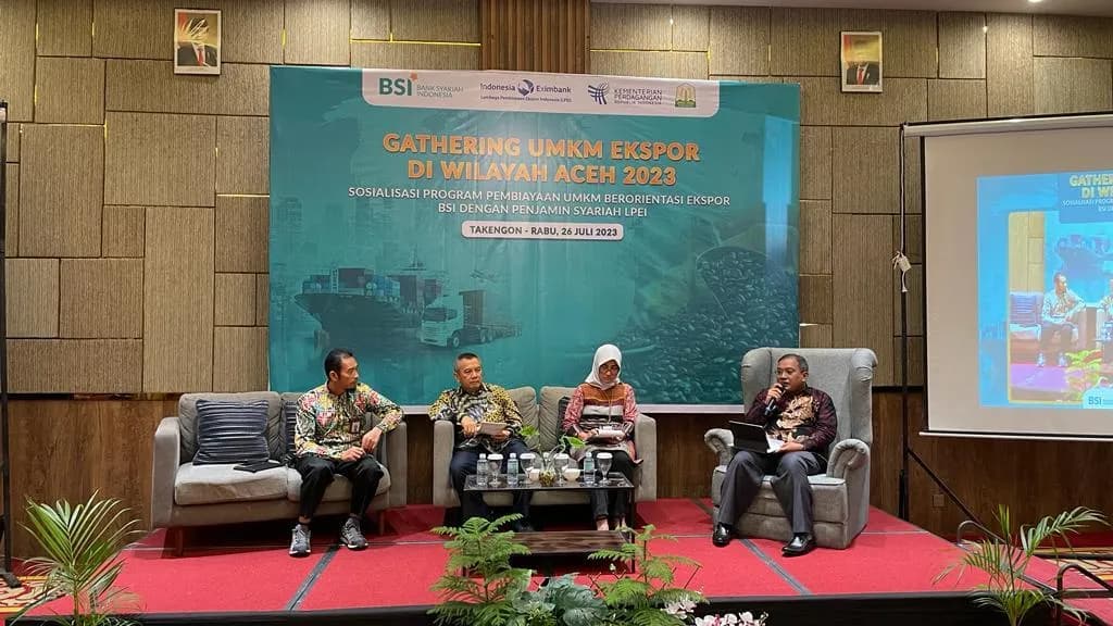 BSI Gelar Sosialisasi Pembiayaan Ekspor ke Pelaku Eksportir di Aceh