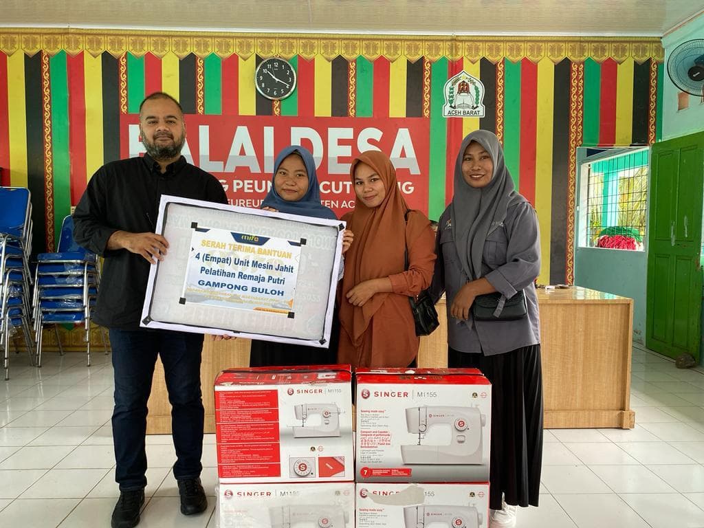 PT Mifa Berikan Pelatihan Menjahit bagi Remaja Putri di Aceh Barat
