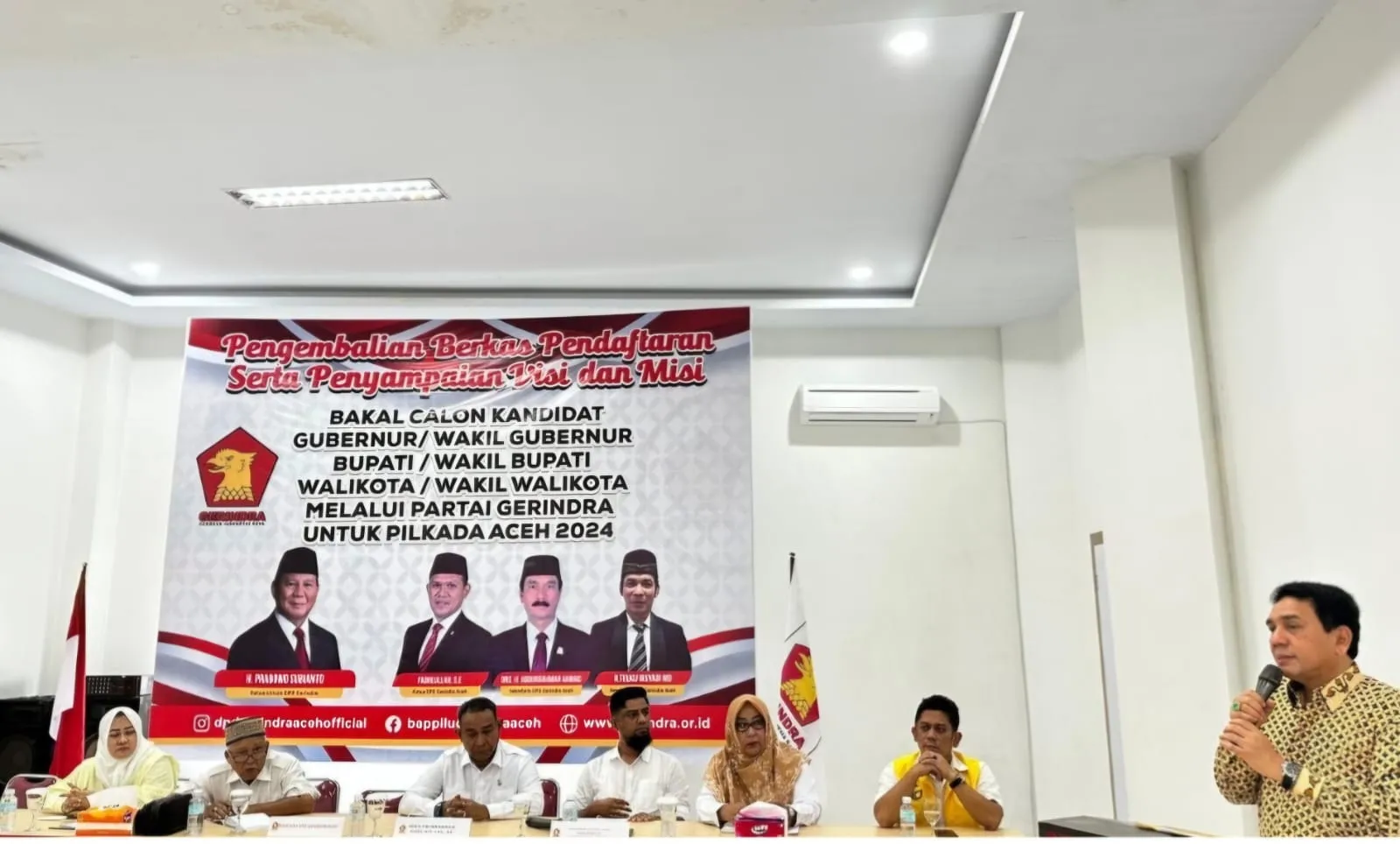 Ketua Golkar Aceh TM Nurlif Daftar Bacagub ke Gerindra