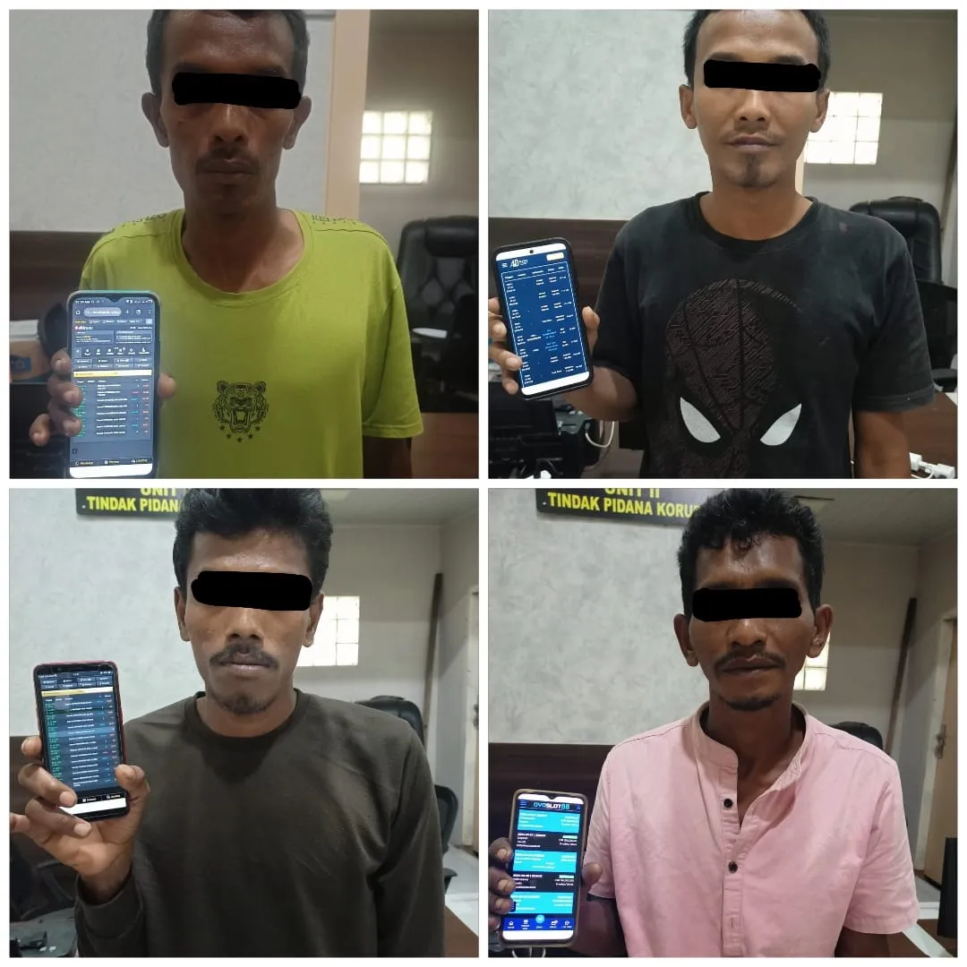 4 Nelayan Main Judi Online di Banda Aceh Ditangkap