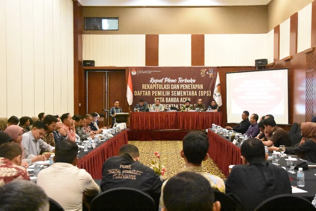 KIP Banda Aceh Tetapkan 172.880 Pemilih Sementara Pilkada 2024