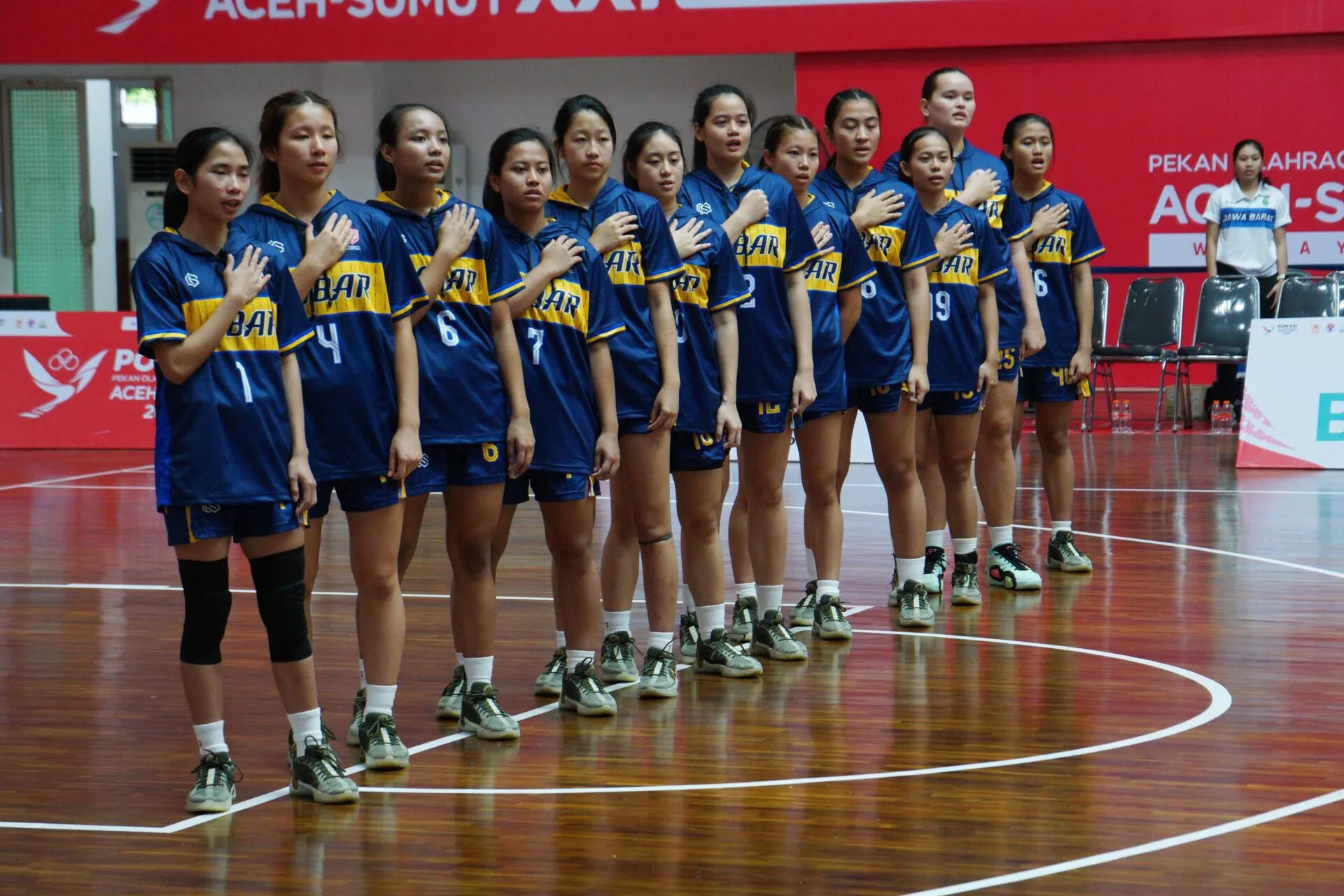 Tim PON Basket Jawa Barat Bantai Tuan Rumah Aceh dengan Skor 118-34