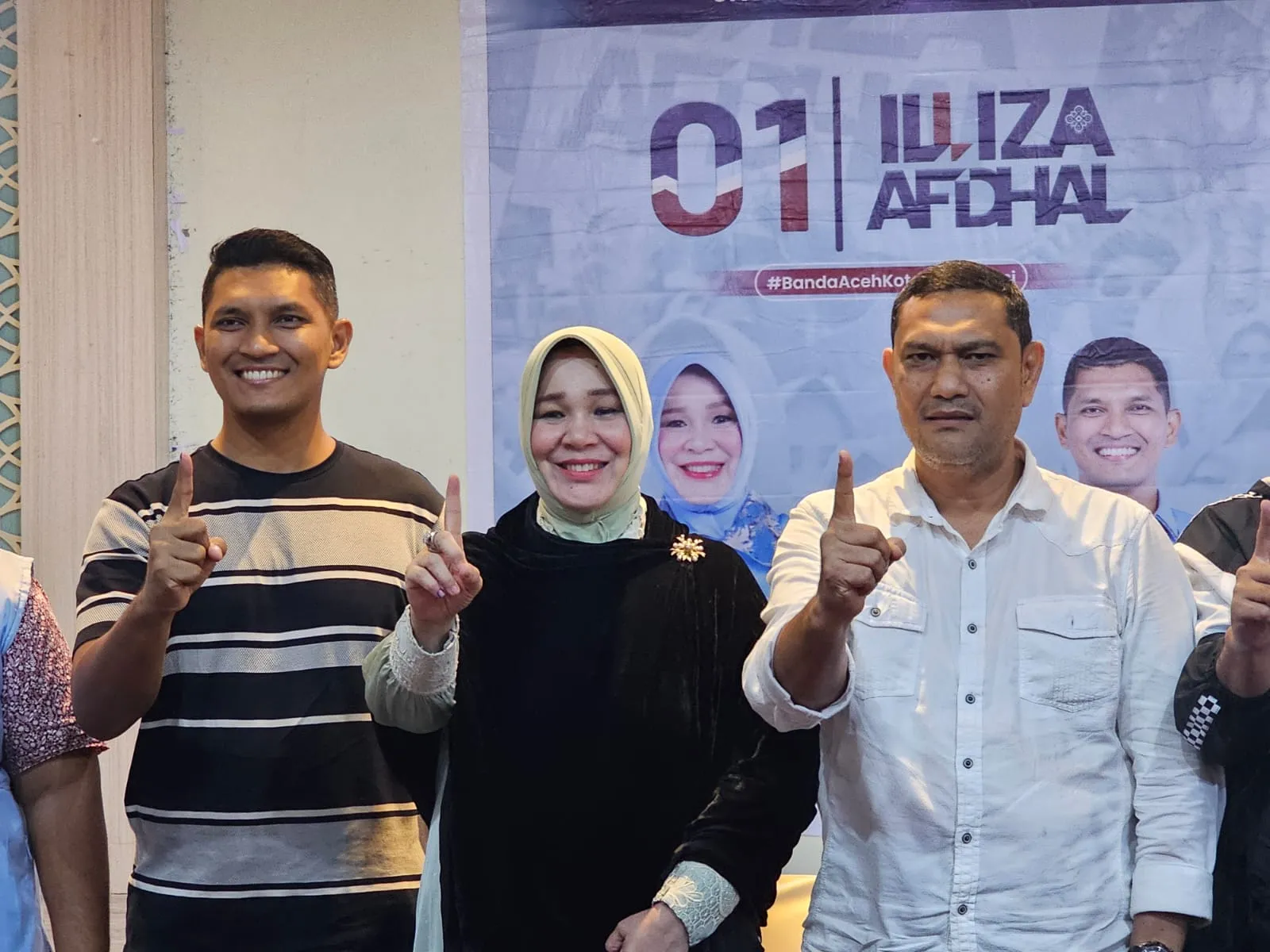 3 Kecamatan jadi Lumbung Suara, Illiza – Afdhal Klaim Unggul di Banda Aceh