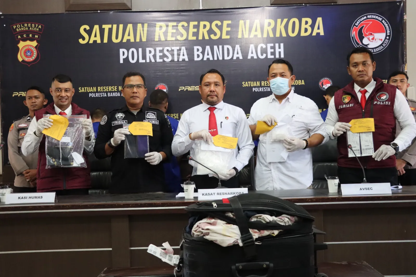 Tiga Pengedar Sabu di Ulee Kareng Ditangkap