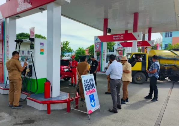 Sejumlah SPBU di Banda Aceh Disidak Polisi