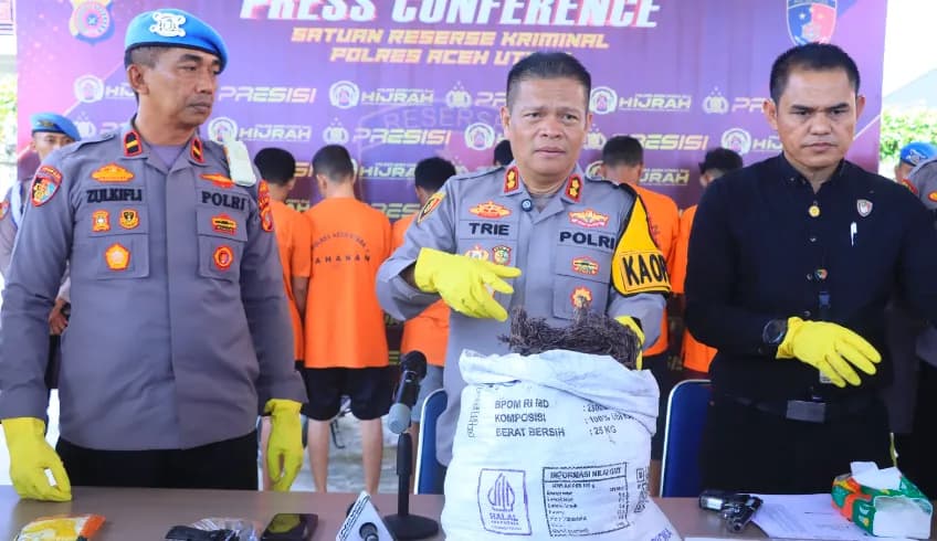 Pencuri Kabel Seismik Milik PT GSI di Aceh Utara Ditangkap