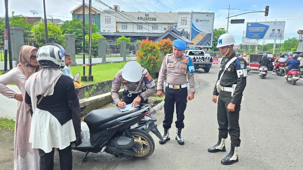 Baru Dimulai, Ratusan Pelanggar Terjaring Razia Operasi Patuh Seulawah di Lhokseumawe