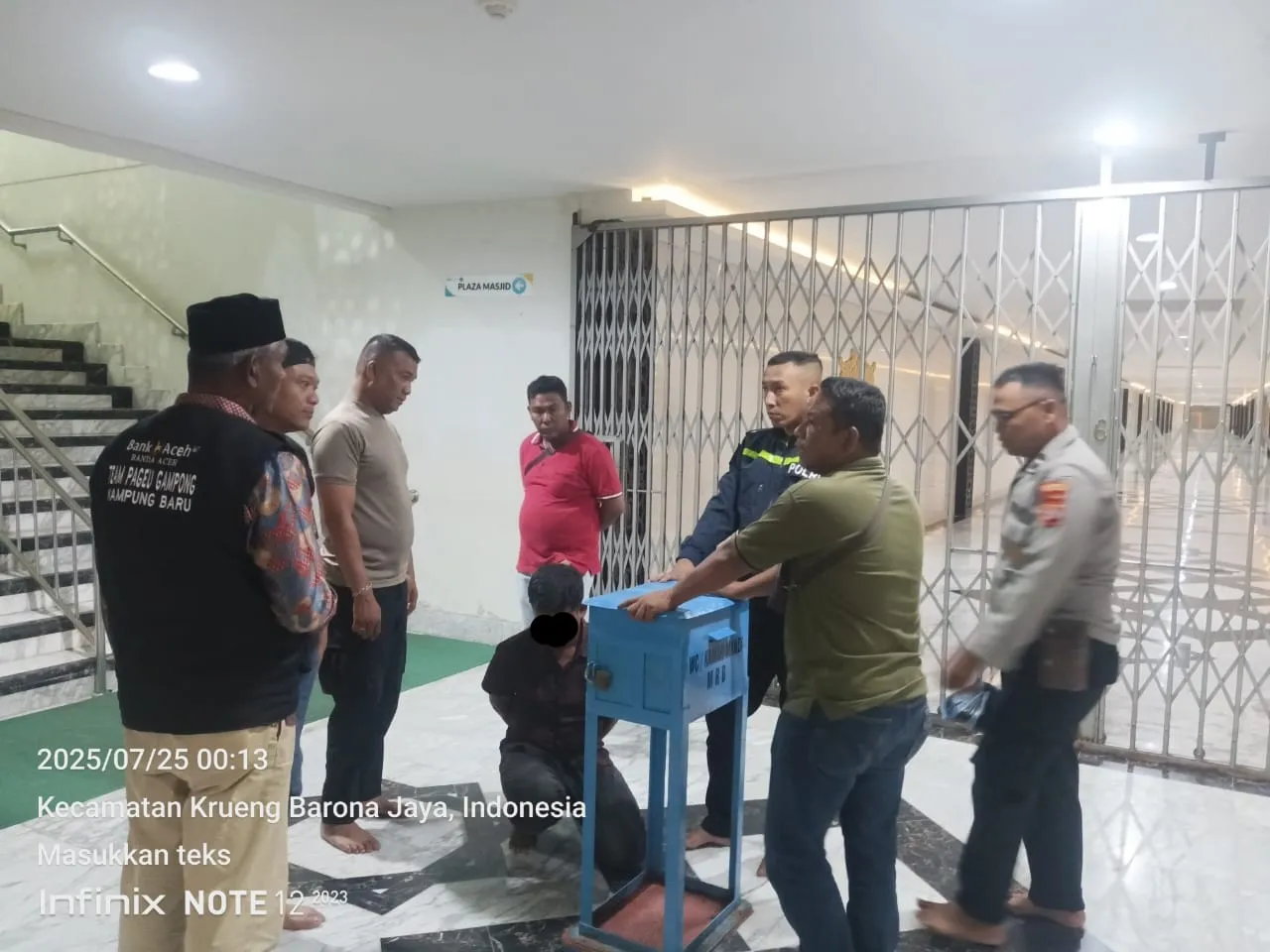Ambil Uang Kotak Amal Masjid Raya Baiturrahman, Warga Langsa Diamankan Polisi
