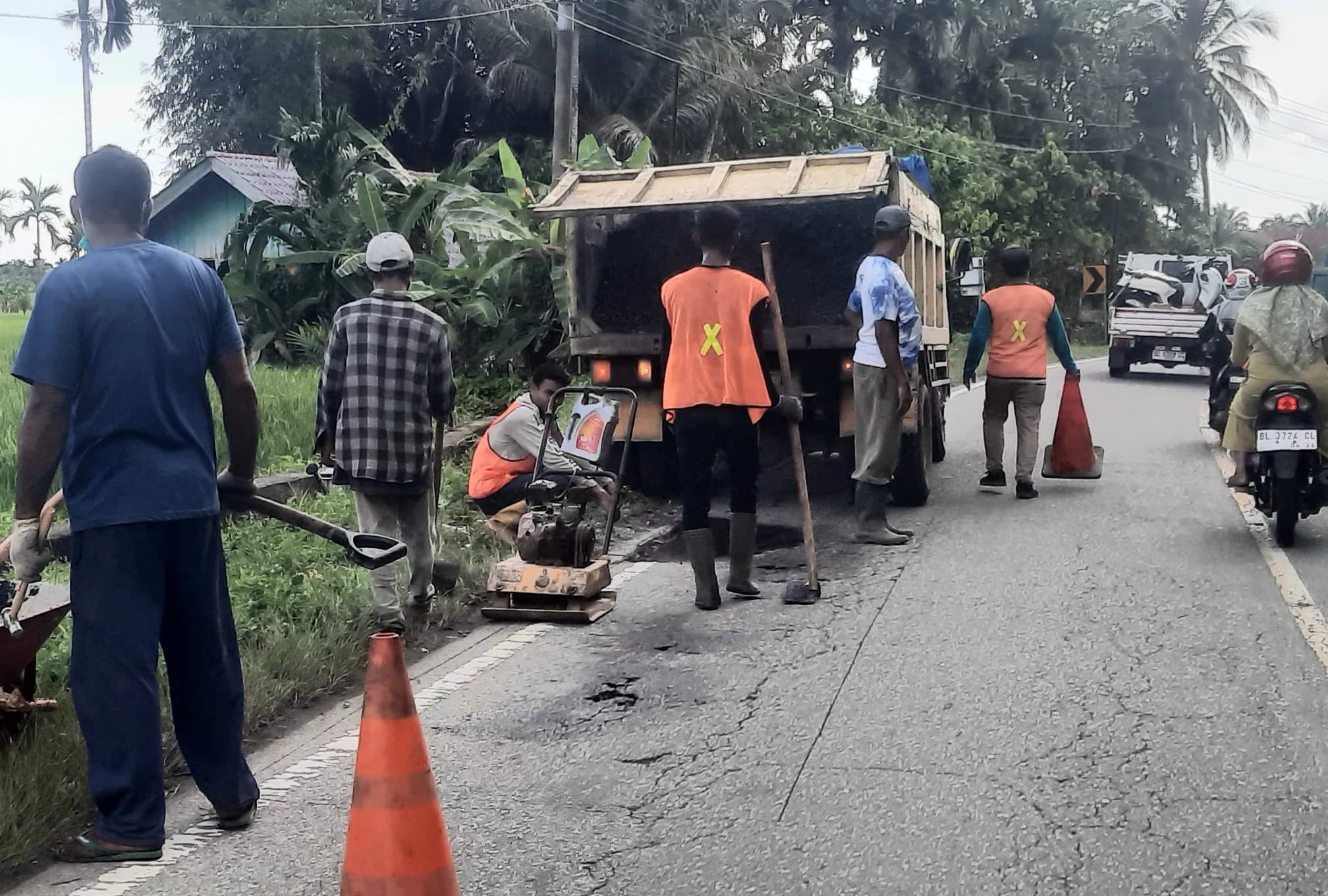 Usai Banjir Kritik, Jalan Nasional di Jeumpa Kembali Mulus
