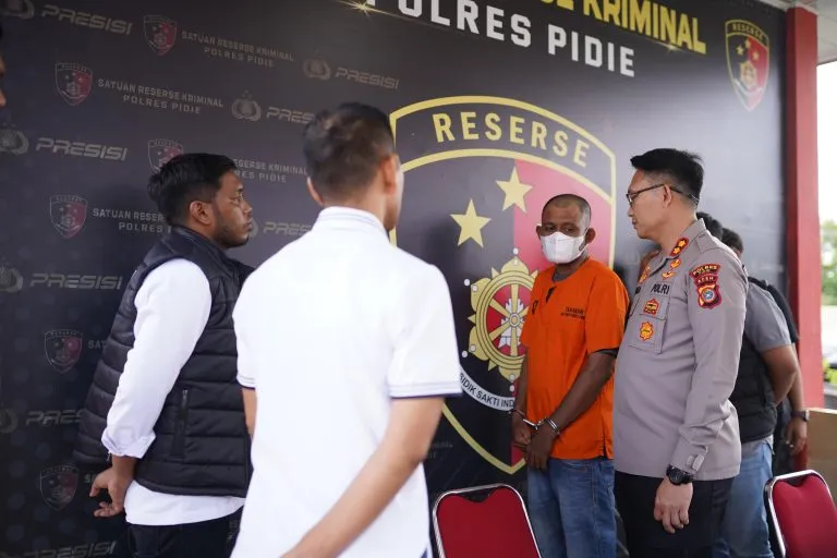 Pria Pengoplos Beras di Pidie Ditangkap