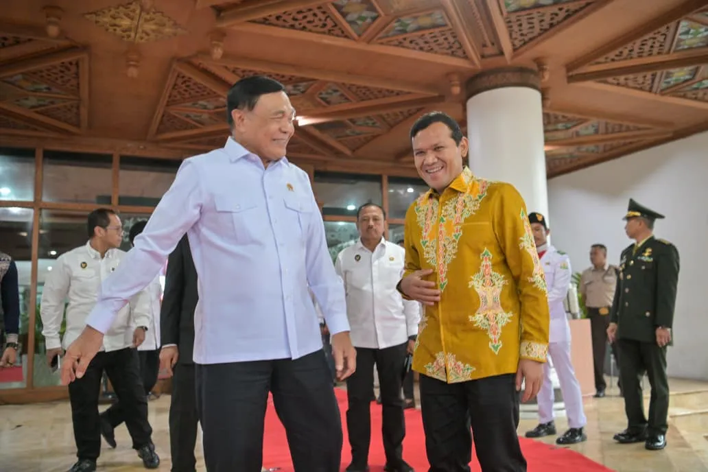 Wagub Fadhlullah Bahas Sejumlah Isu Strategis dengan Menko Polhukam