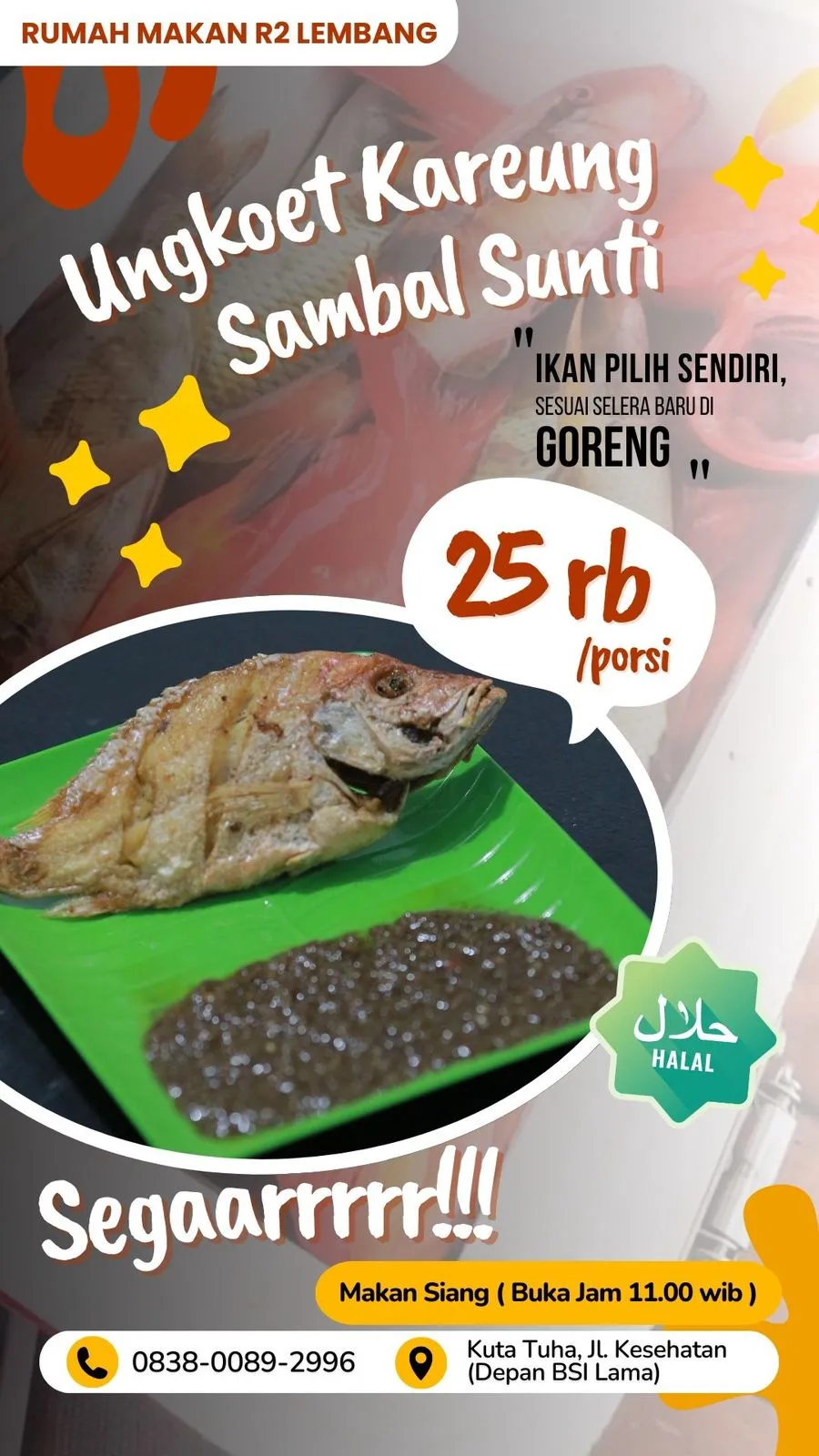 Ungkoet Kareung Sambal Sunti, Kuliner Baru di Blangpidie Yang Wajib di Coba