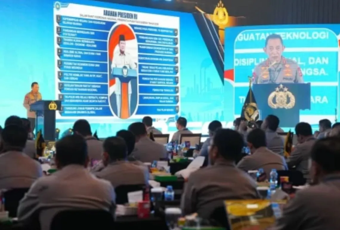 Di Rapim Polri Jenderal Sigit Tegaskan Kawal Penuh Program Pemerintah