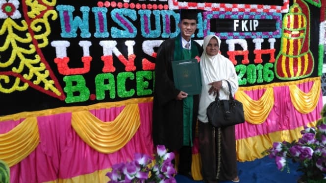 Anak tukang sayur di Aceh Besar ini dapat beasiswa ke Amerika