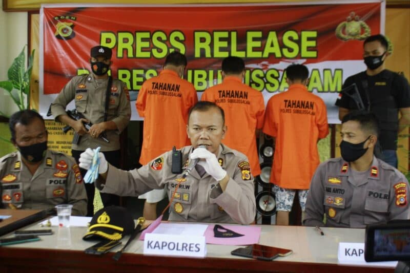 Polisi Tangkap Pelaku Penipuan Bermodus Jual Batu Merah Delima di Subulussalam
