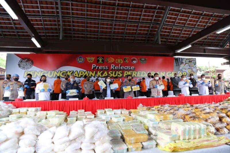 Tim Gabungan Ungkap Peredaran Sabu Senilai Rp 1,2 Triliun di Aceh