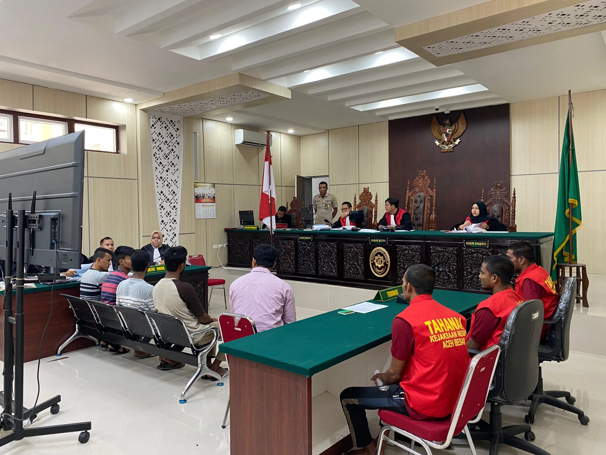 Etnis Rohingya yang Terlibat Kasus Penyelundupan Manusia Mulai Disidang di PN Jantho