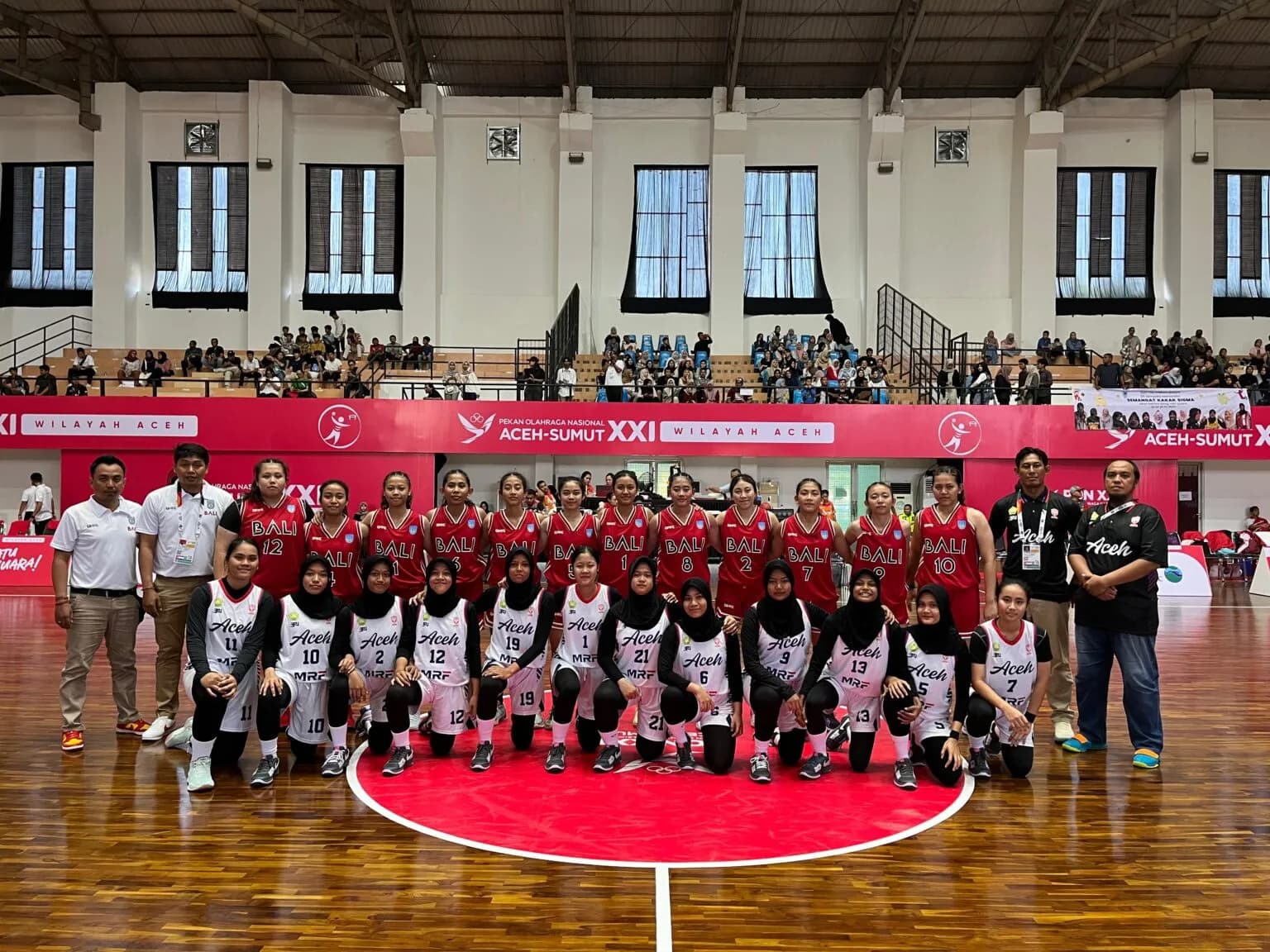 Tim Basket Putra-Putri Aceh Kalah di Laga Perdana PON XXI