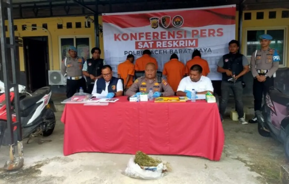 Polres Abdya Ungkap Kasus Curanmor dan Narkoba